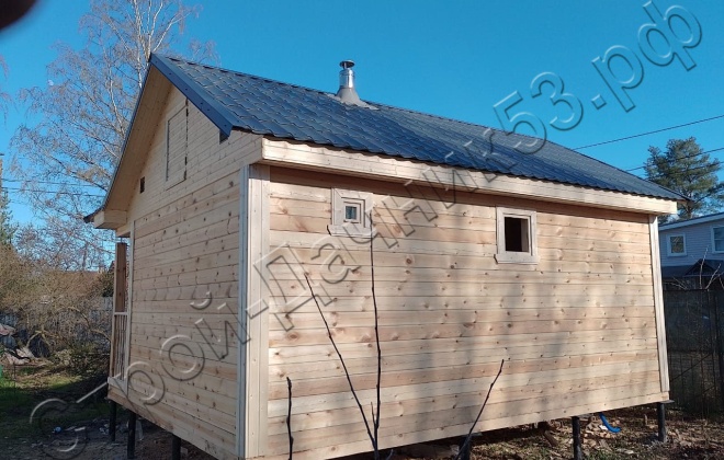 2 Брусовая баня Б-11, 6х4м, 26 М², Ленинградская область, Красносельский район, Территория Горелово (9)